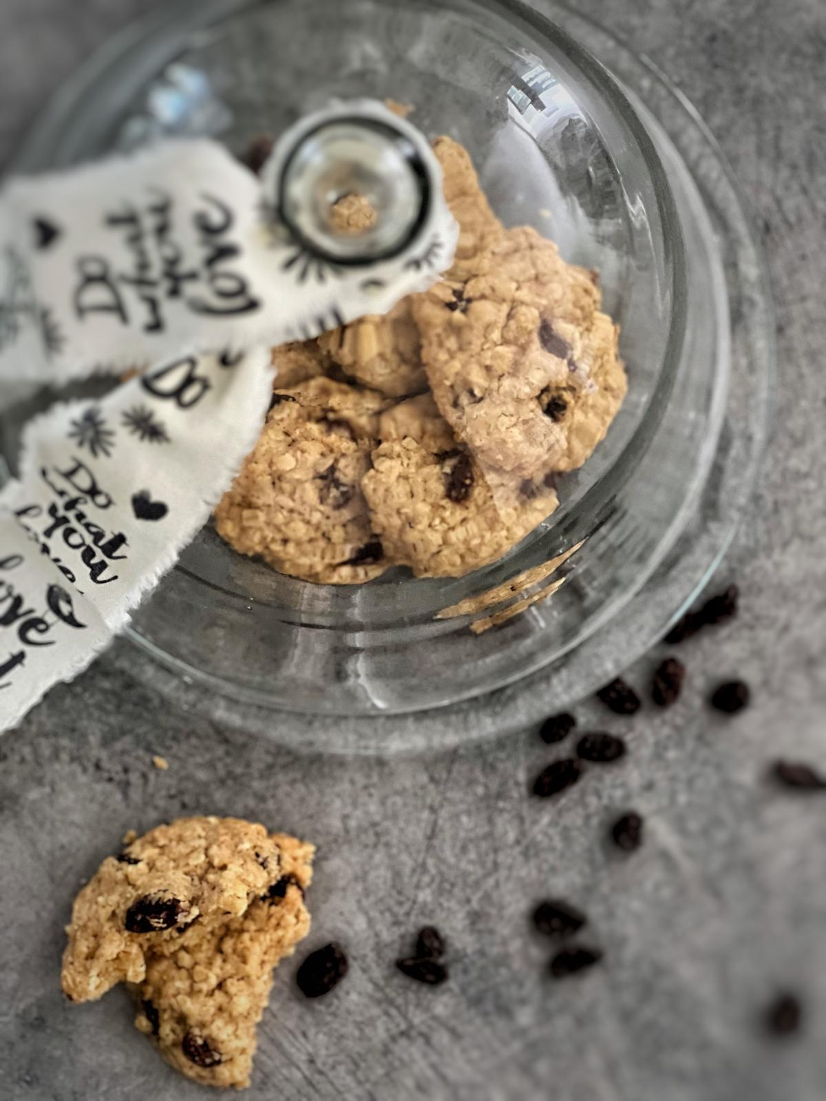 HAFERCOOKIES MIT ROSINEN BIO l VEGAN l LAKTOSEFREI