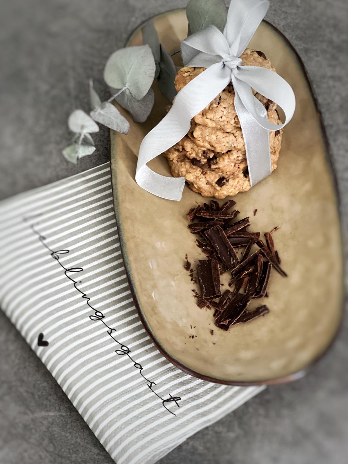 HAFERCOOKIES MIT SCHOKI BIO l VEGAN l LAKTOSEFREI