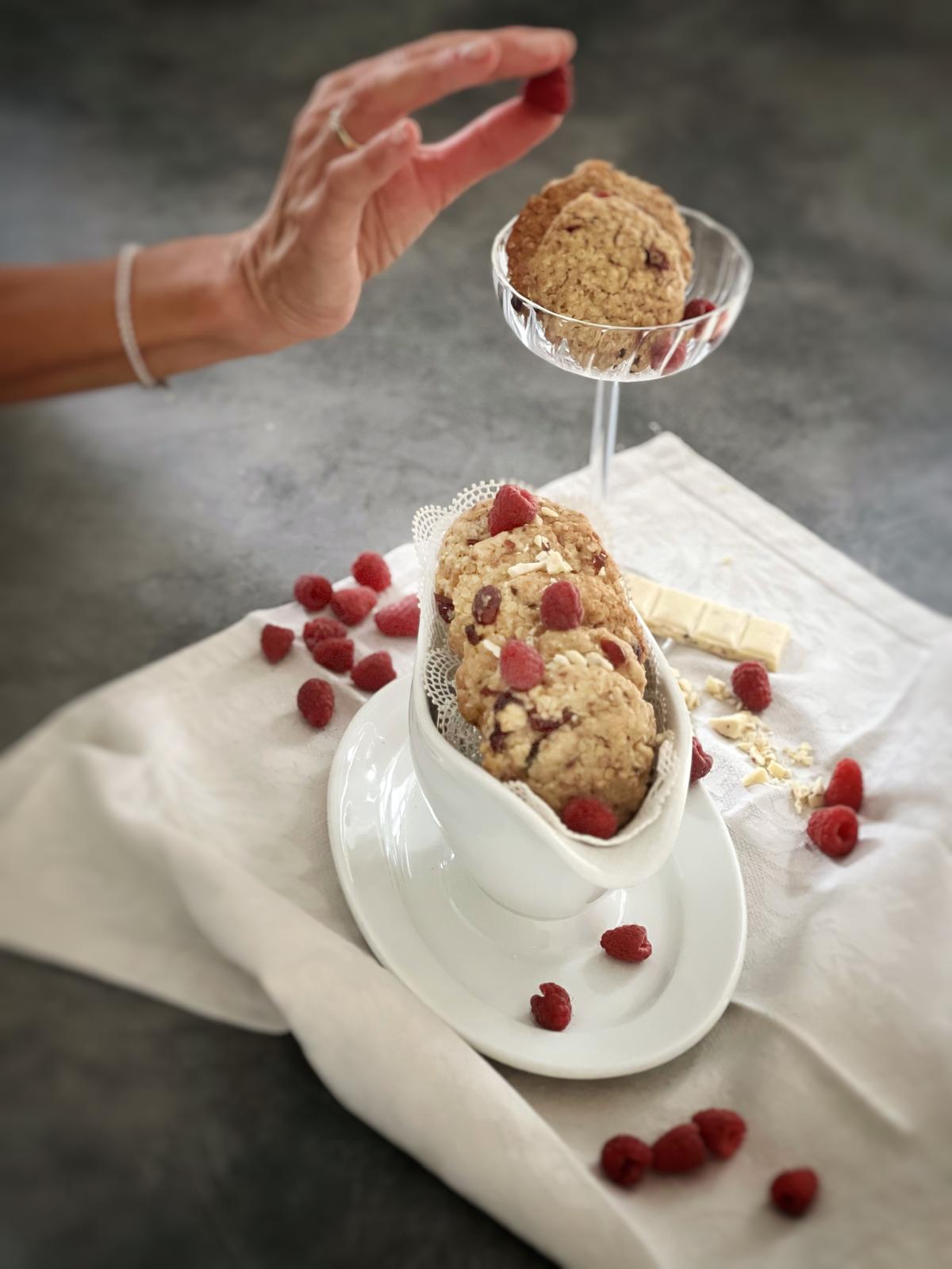 HIMBEER-SCHOKO-COOKIE | REIN PFLANZLICH (100% vegan)