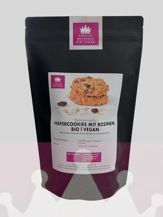 HAFERCOOKIES MIT ROSINEN BIO l VEGAN l LAKTOSEFREI
